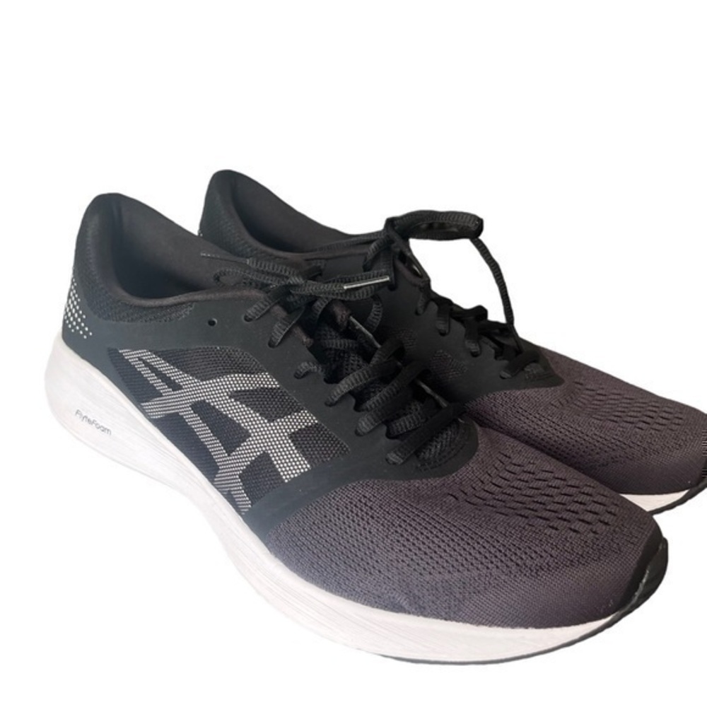 NWOB Men's ASICS Roadhawk FF Dark Grey /Black-White T7D2N size 12